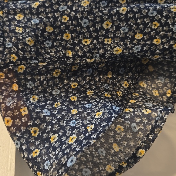 Abercrombie & Fitch Navy Floral Midi Dress - Picture 4 of 13